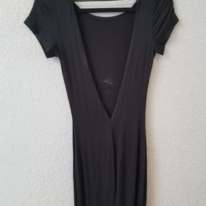 Long Black Maxi Dress Backless